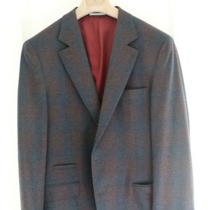 Faded Plaid Blazer